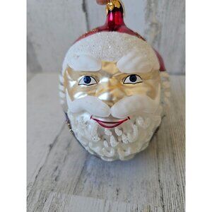 Poland Santa presents ball face unique ornament Xmas tree